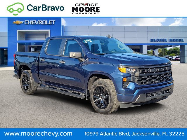 Certified 2022 Chevrolet Silverado 1500 Custom w/ LPO, Dark Essentials Package RWD 360° Tour