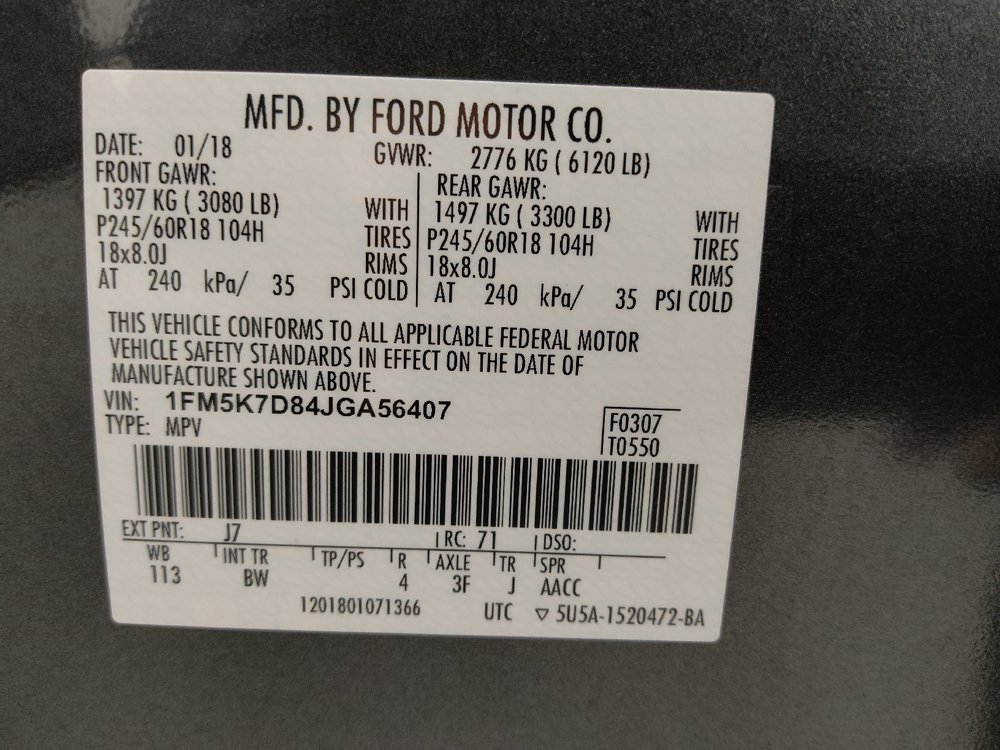 Used 2018 Ford Explorer XLT w/ Equipment Group 202A FWD image 33