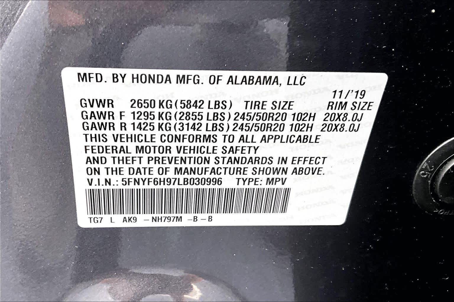 Used 2020 Honda Pilot Touring image 33