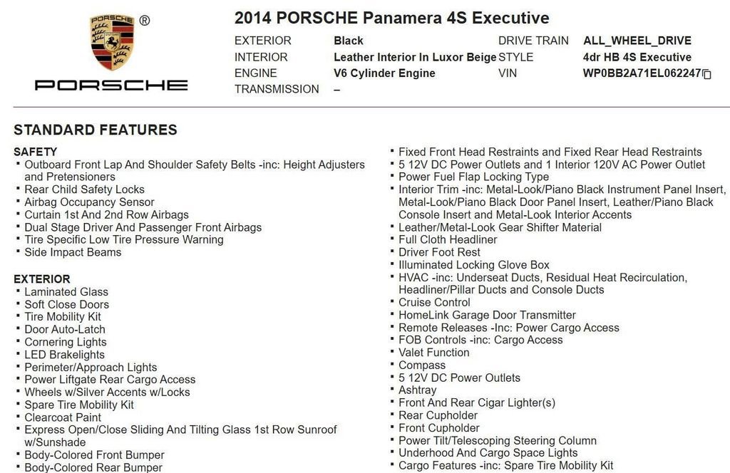 Used 2014 Porsche Panamera 4S Executive image 19