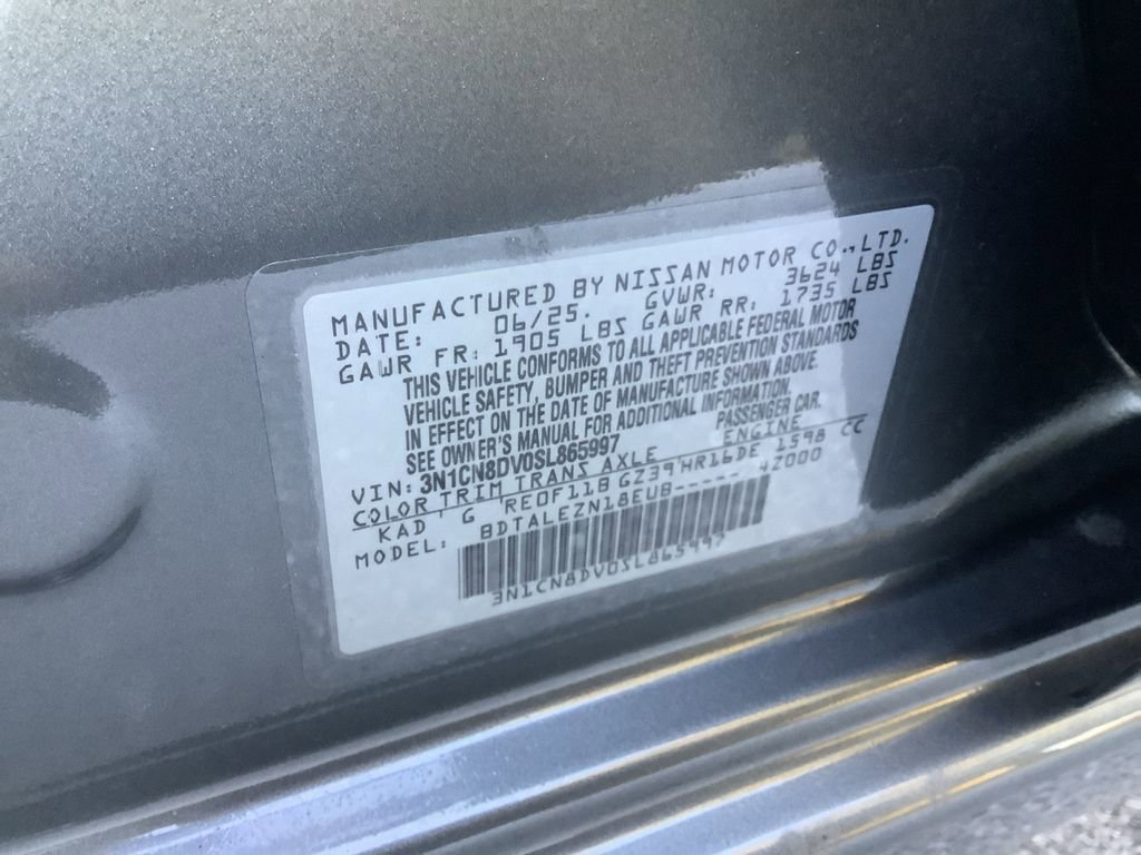 Used 2025 Nissan Versa S w/ Trunk Package image 30