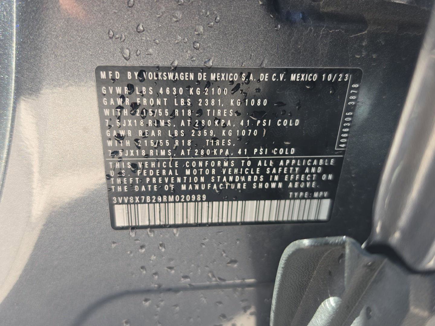 Certified 2024 Volkswagen Taos S AWD/4WD image 21