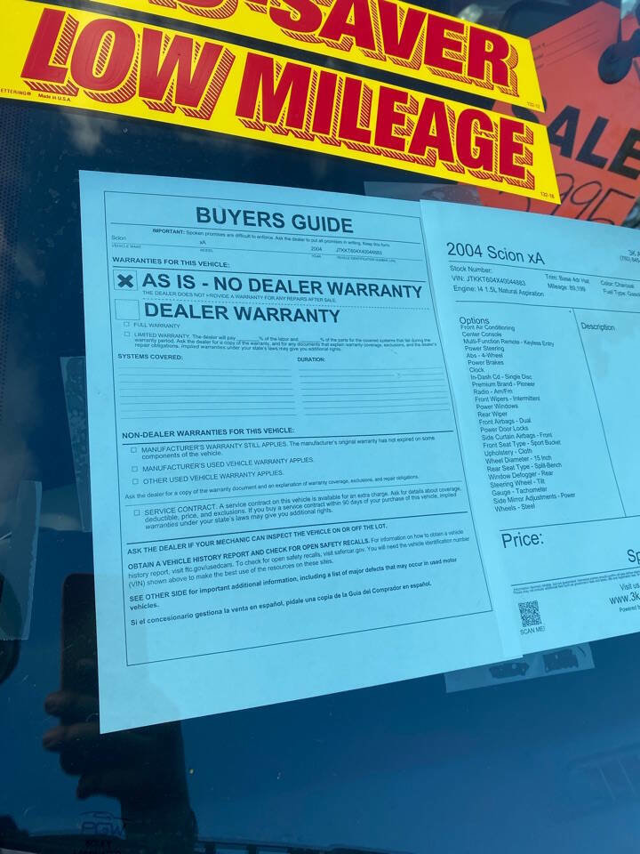 Used 2004 Scion xA image 8