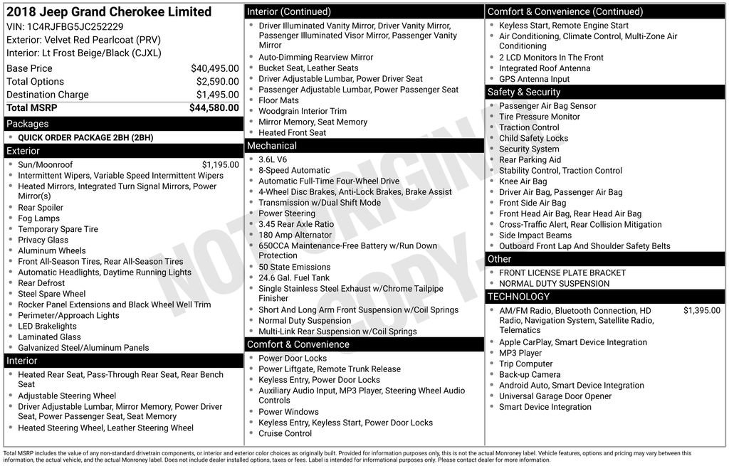 Used 2018 Jeep Grand Cherokee Limited image 32