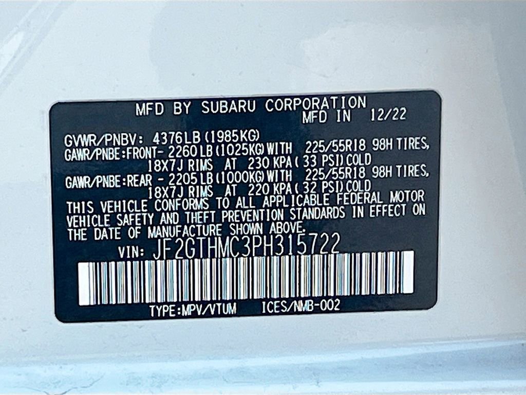 Used 2023 Subaru Crosstrek 2.5i Limited w/ Moonroof Package image 30