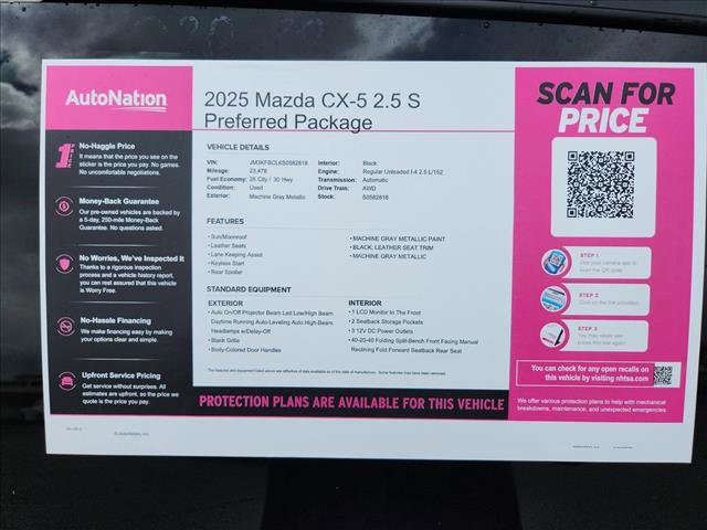 Used 2025 MAZDA CX-5 AWD 2.5 S w/ Preferred Package image 18