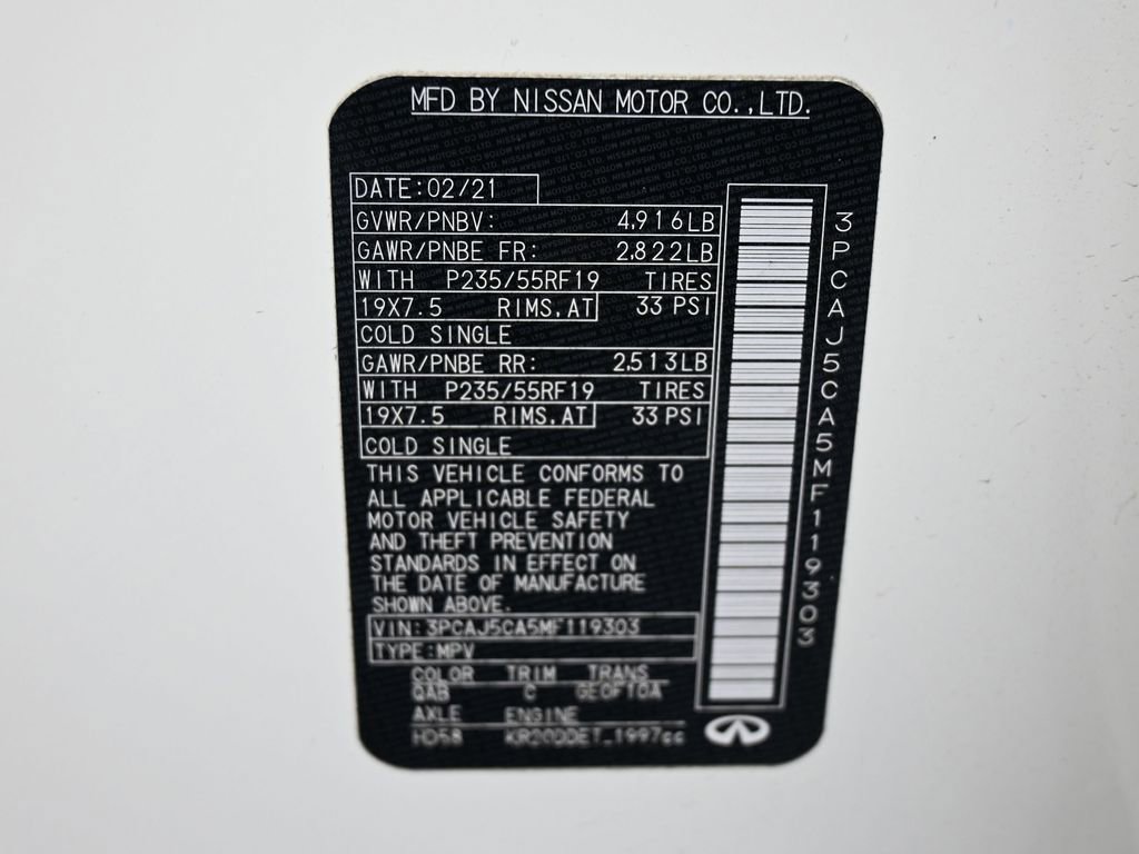 Used 2021 INFINITI QX50 Essential w/ Convenience Package image 30