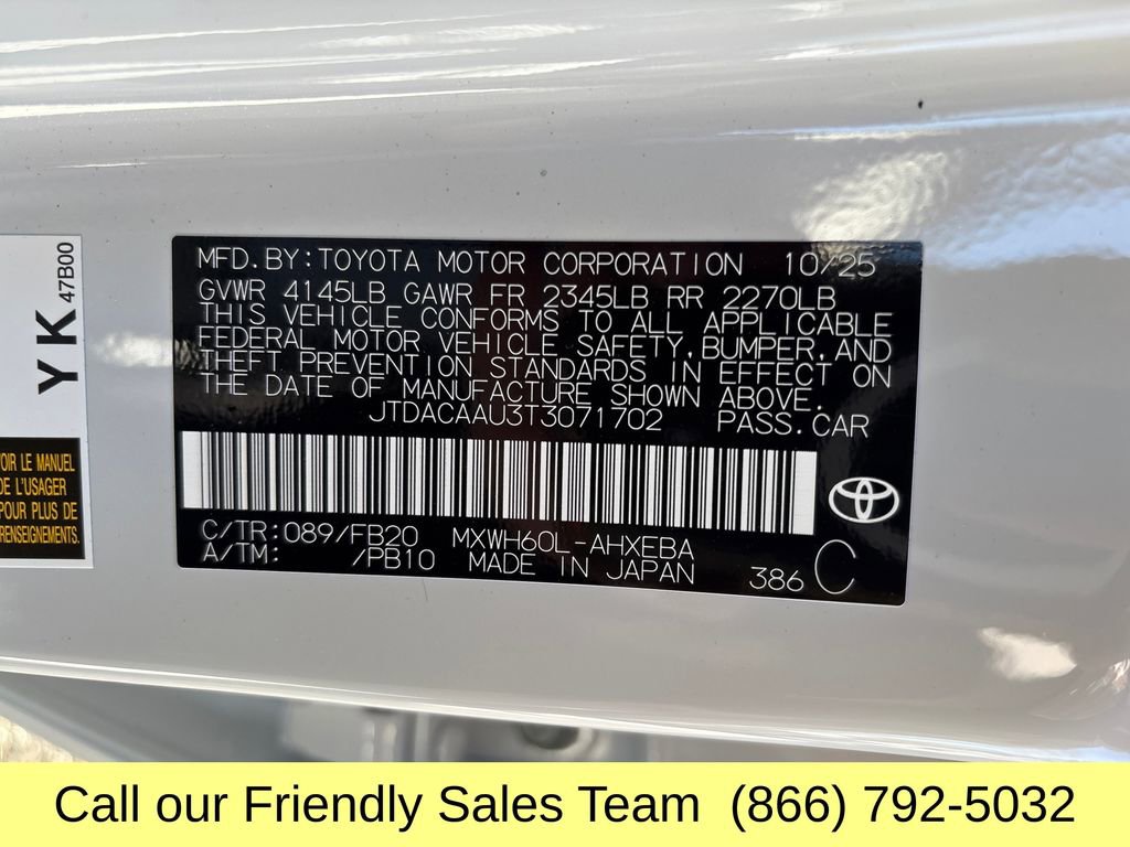 New 2026 Toyota Prius LE image 26