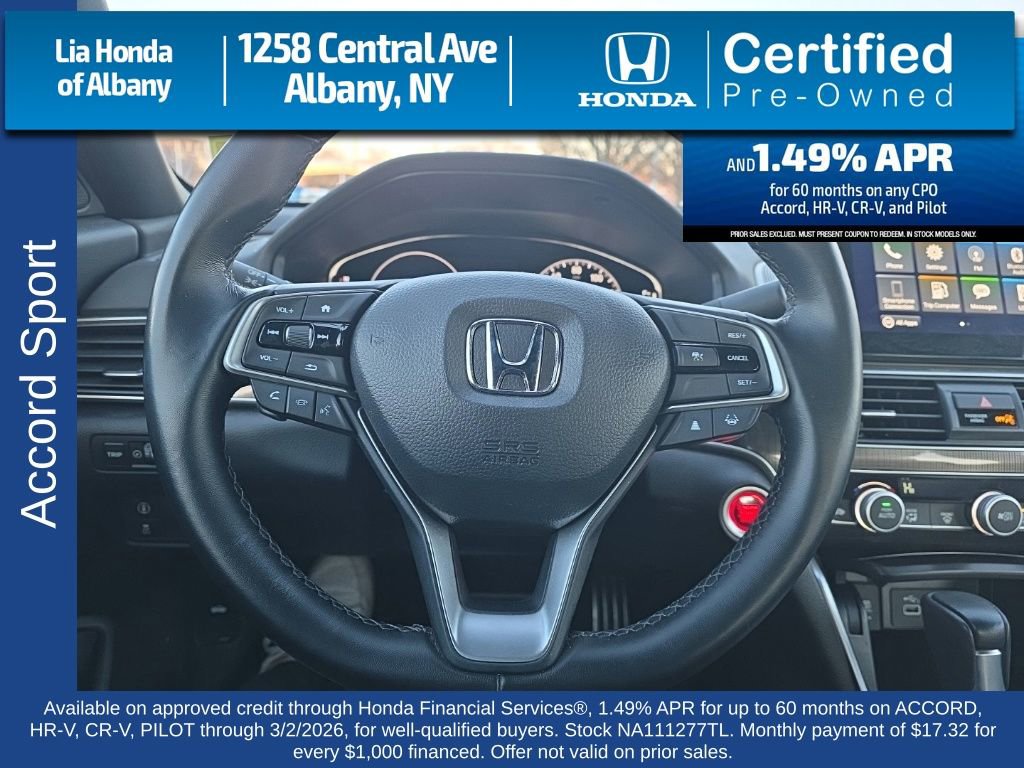 Certified 2022 Honda Accord Sport image 13