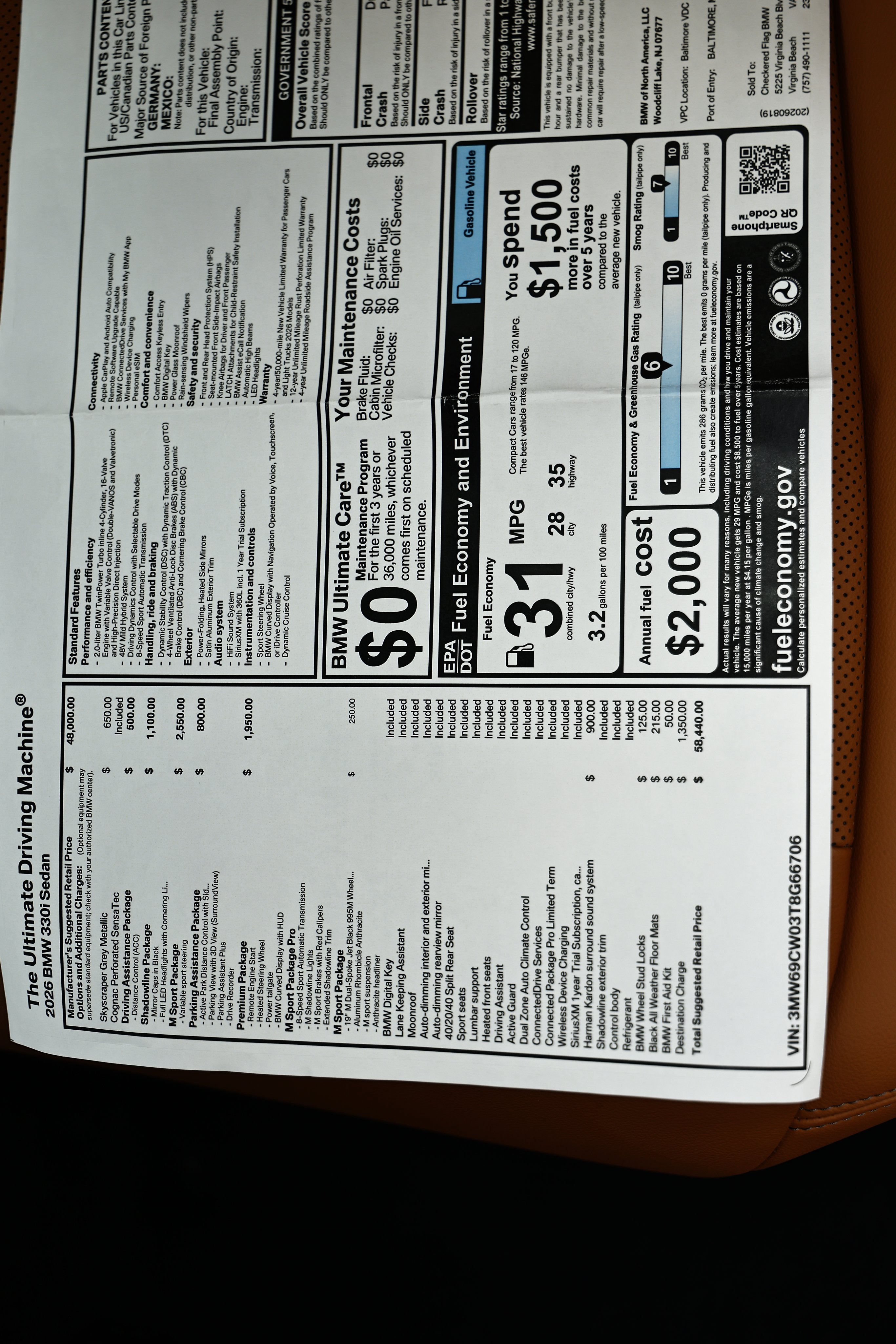 New 2026 BMW 330i Sedan RWD image 27