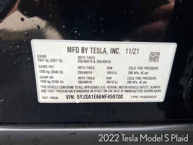 Used 2022 Tesla Model S Plaid image 32