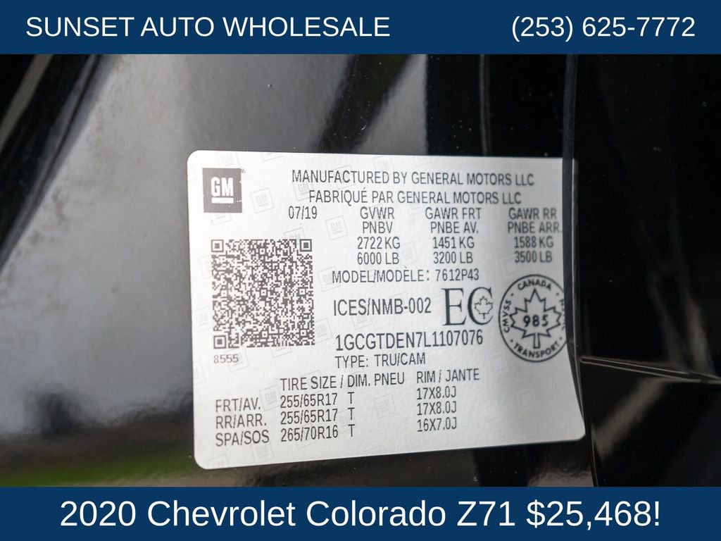 Used 2020 Chevrolet Colorado Z71 image 46
