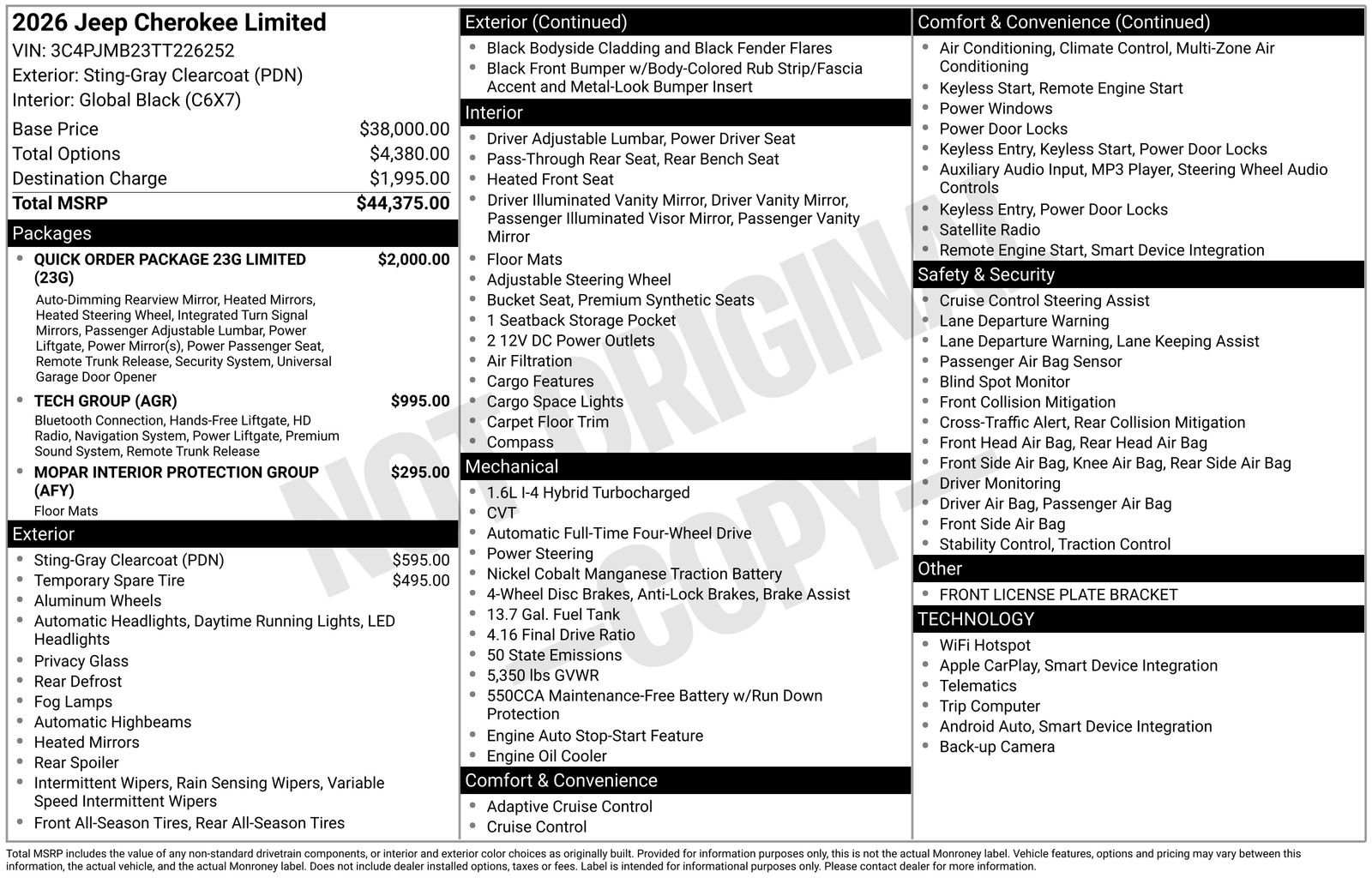 New 2026 Jeep Cherokee Limited image 30