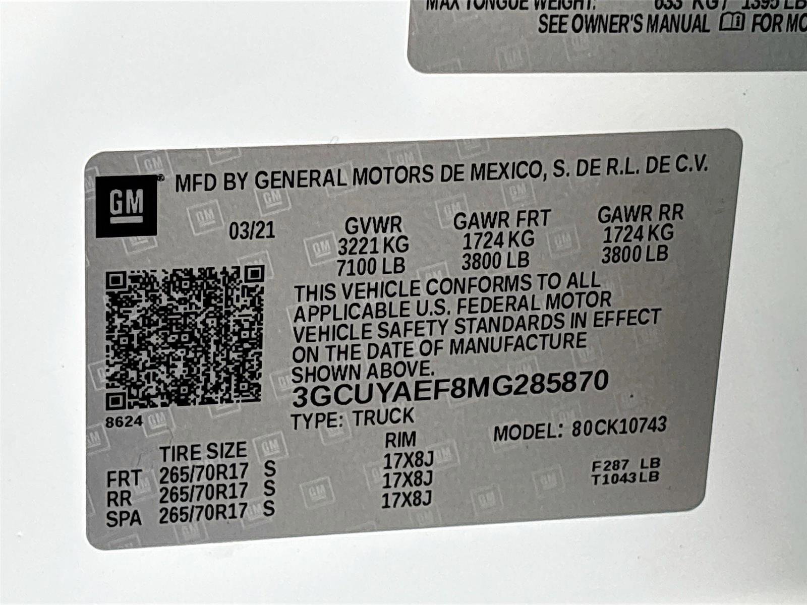 Used 2021 Chevrolet Silverado 1500 W/T w/ WT Value Package image 32