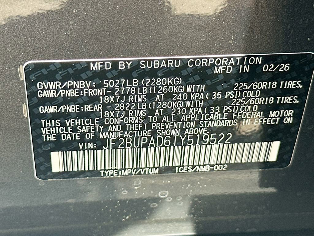 New 2026 Subaru Outback Premium AWD/4WD image 30