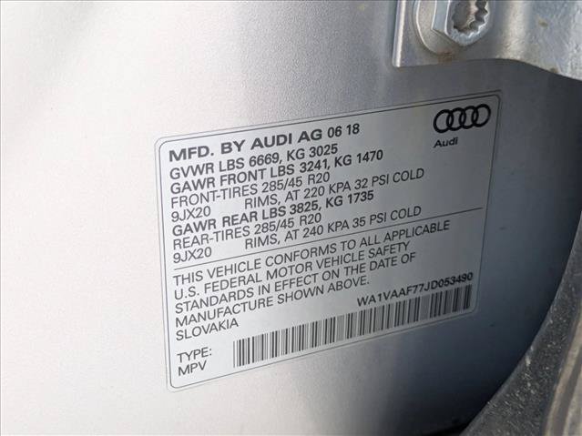 Used 2018 Audi Q7 3.0T Prestige w/ Prestige Package AWD/4WD image 23