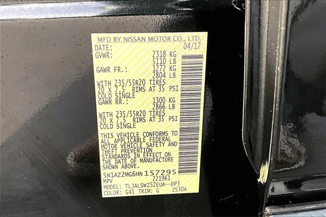 Certified 2017 Nissan Murano Platinum w/ Platinum Technology Package image 19