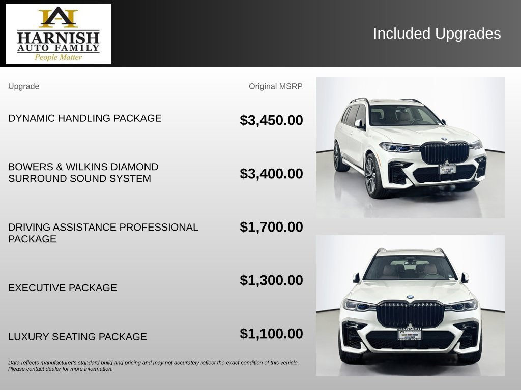 Used 2021 BMW X7 M50i w/ Dynamic Handling Package AWD/4WD image 4