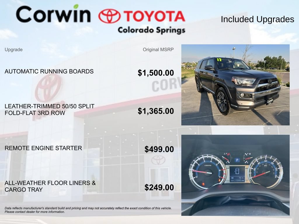 Used 2017 Toyota 4Runner Limited AWD/4WD image 4