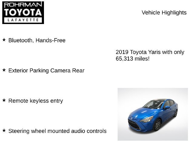 Used 2019 Toyota Yaris LE FWD image 7