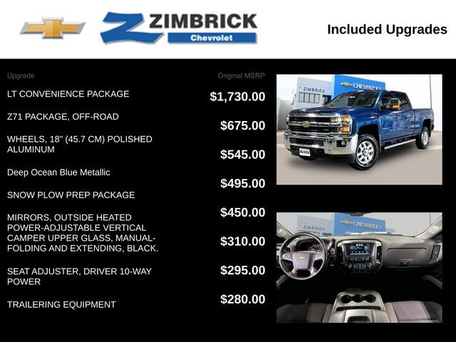 Used 2015 Chevrolet Silverado 2500 LT w/ LT Convenience Package AWD/4WD image 14