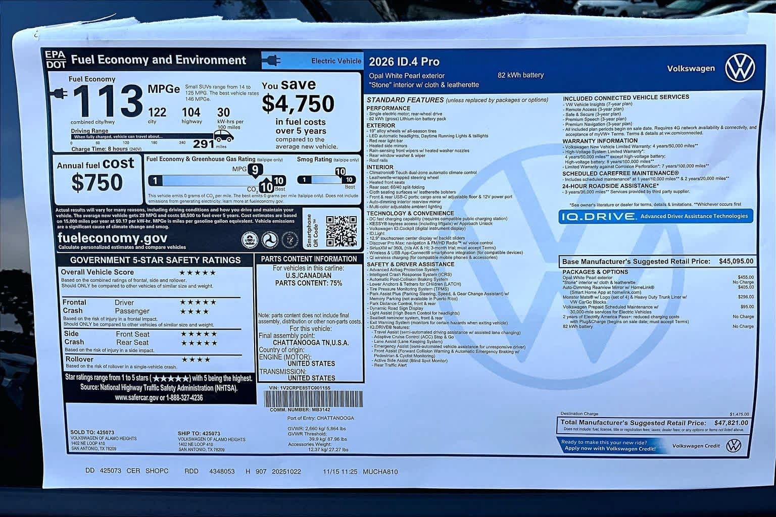 New 2026 Volkswagen ID.4 Pro RWD image 19