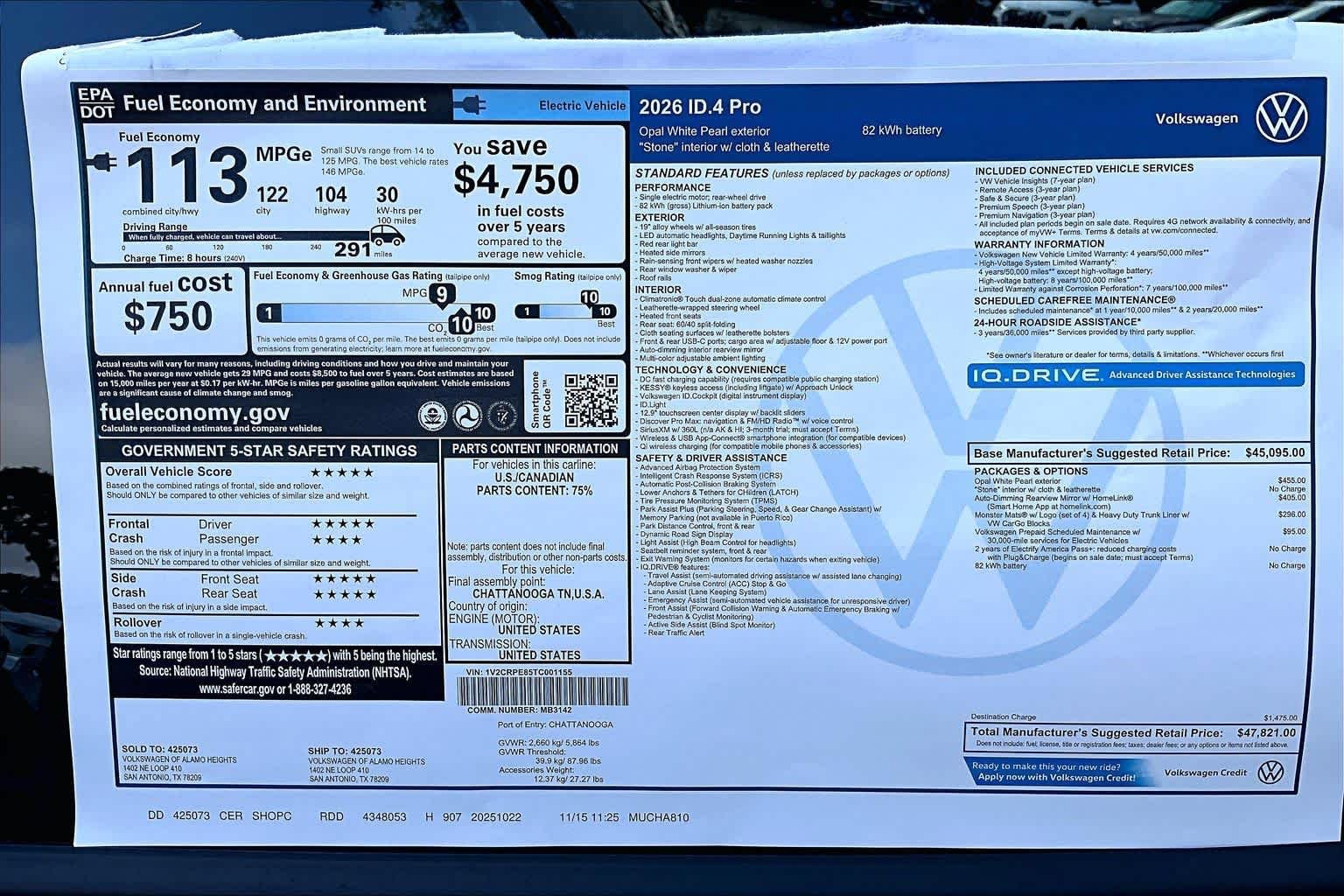 New 2026 Volkswagen ID.4 Pro RWD image 19