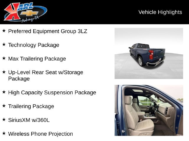 Used 2023 Chevrolet Silverado 1500 High Country w/ Technology Package AWD/4WD image 2