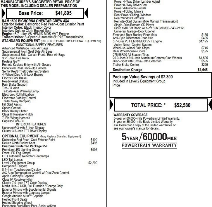 Used 2019 RAM 1500 Big Horn image 2