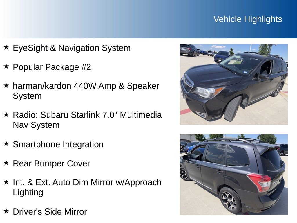 Used 2016 Subaru Forester 2.0XT Touring w/ Eyesight & Navigation System AWD/4WD image 5