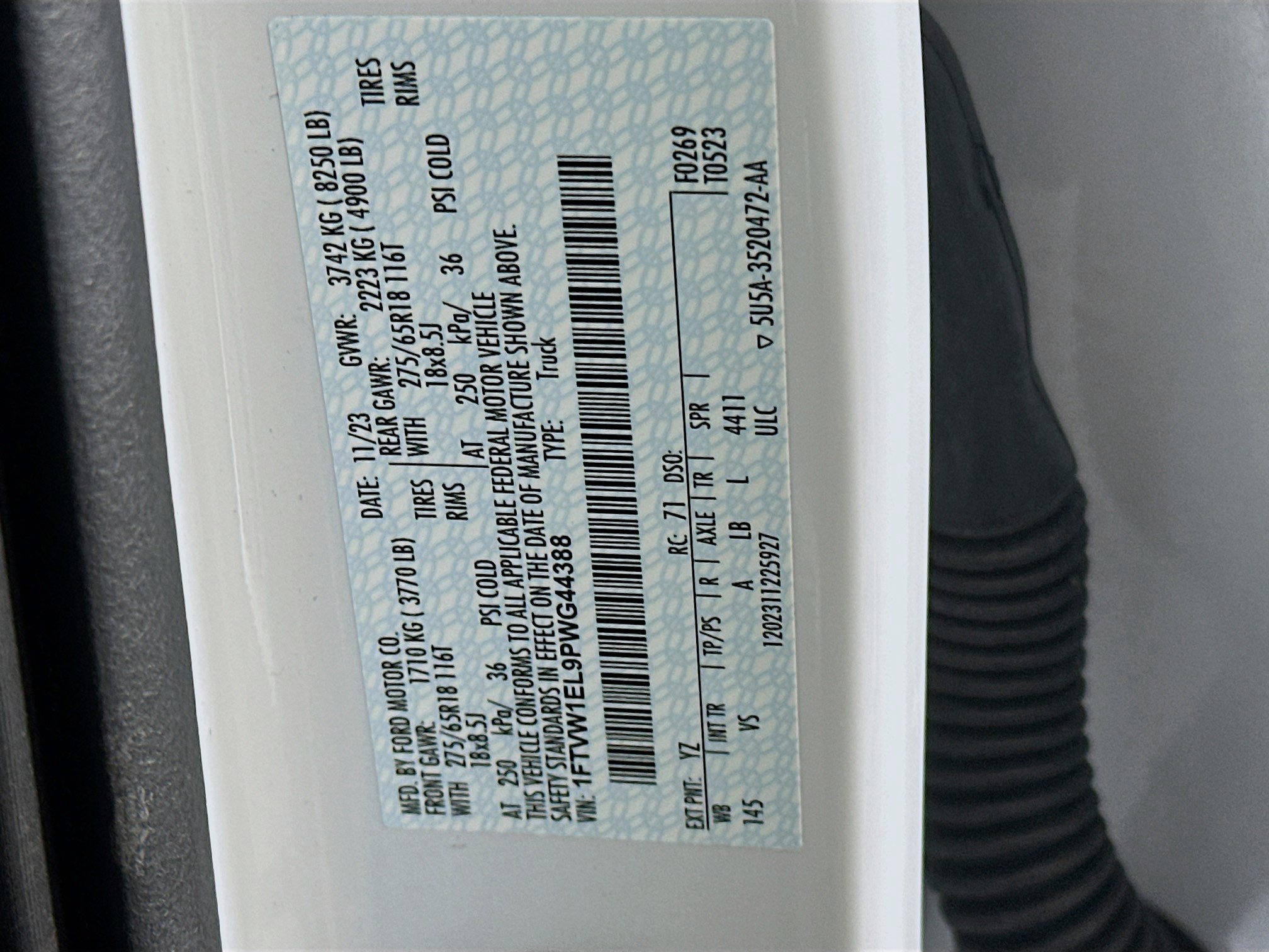 Used 2023 Ford F150 Lightning Pro w/ Tow Technology Package image 12