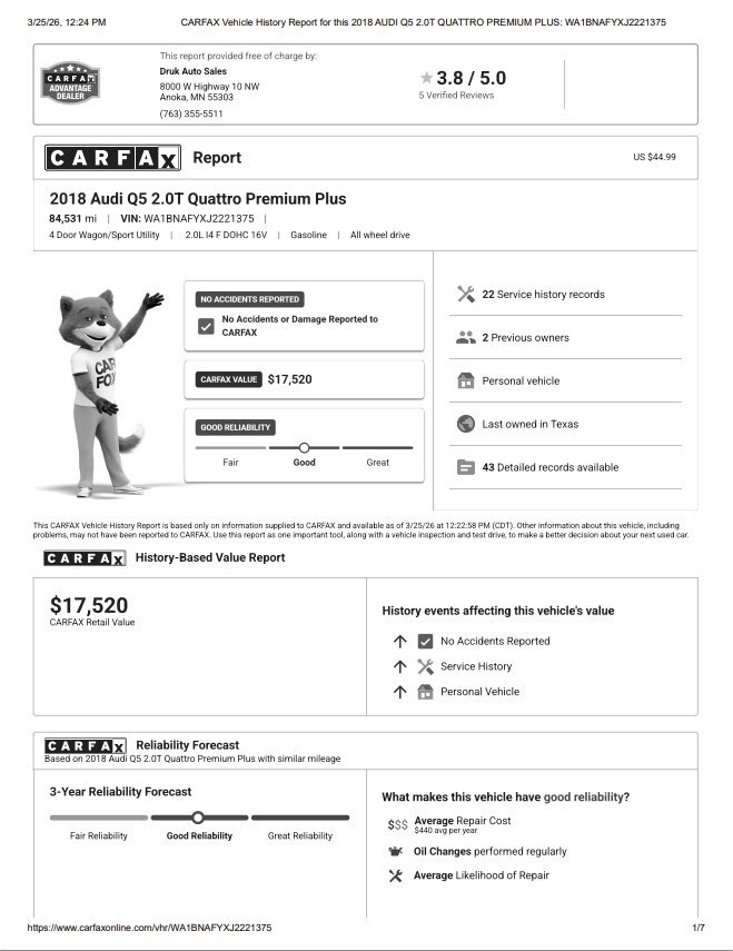 Used 2018 Audi Q5 2.0T Premium Plus w/ Premium Plus Package image 20