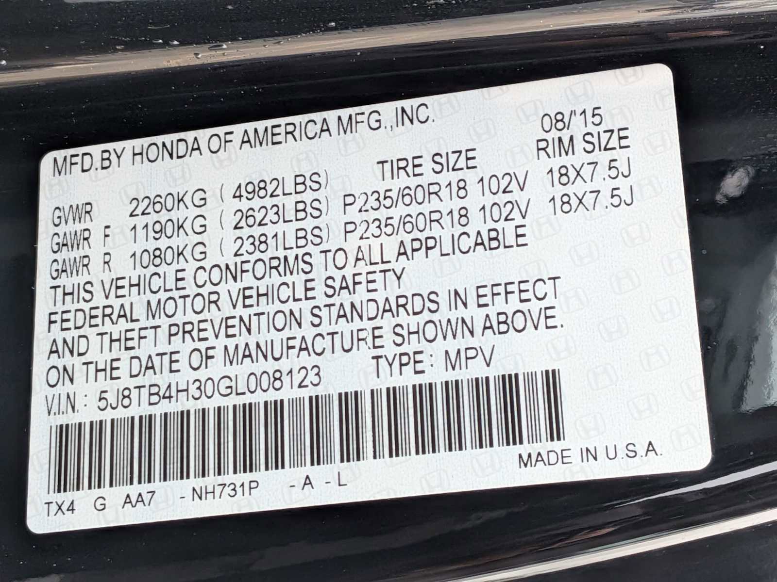 Used 2016 Acura RDX AWD image 34