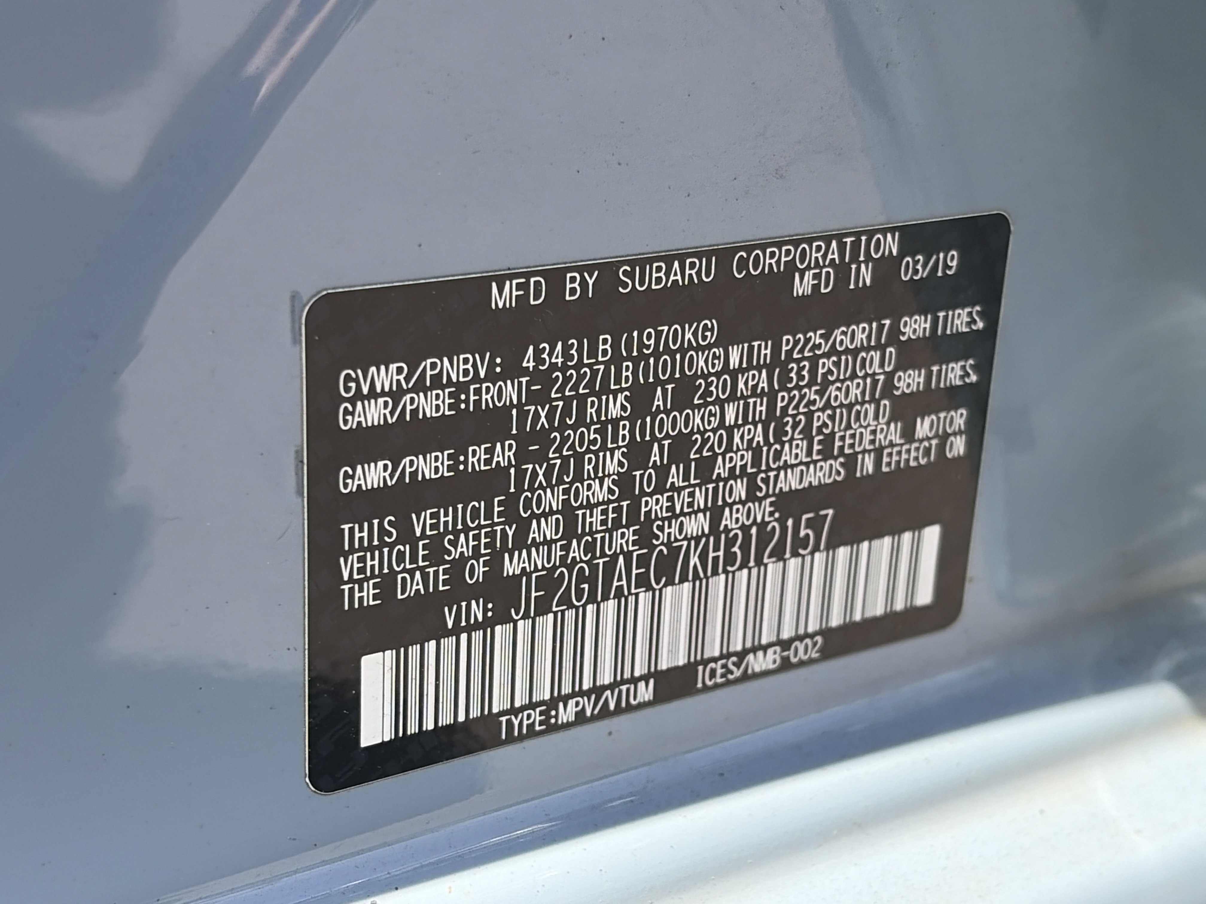 Used 2019 Subaru Crosstrek 2.0i Premium AWD/4WD image 33