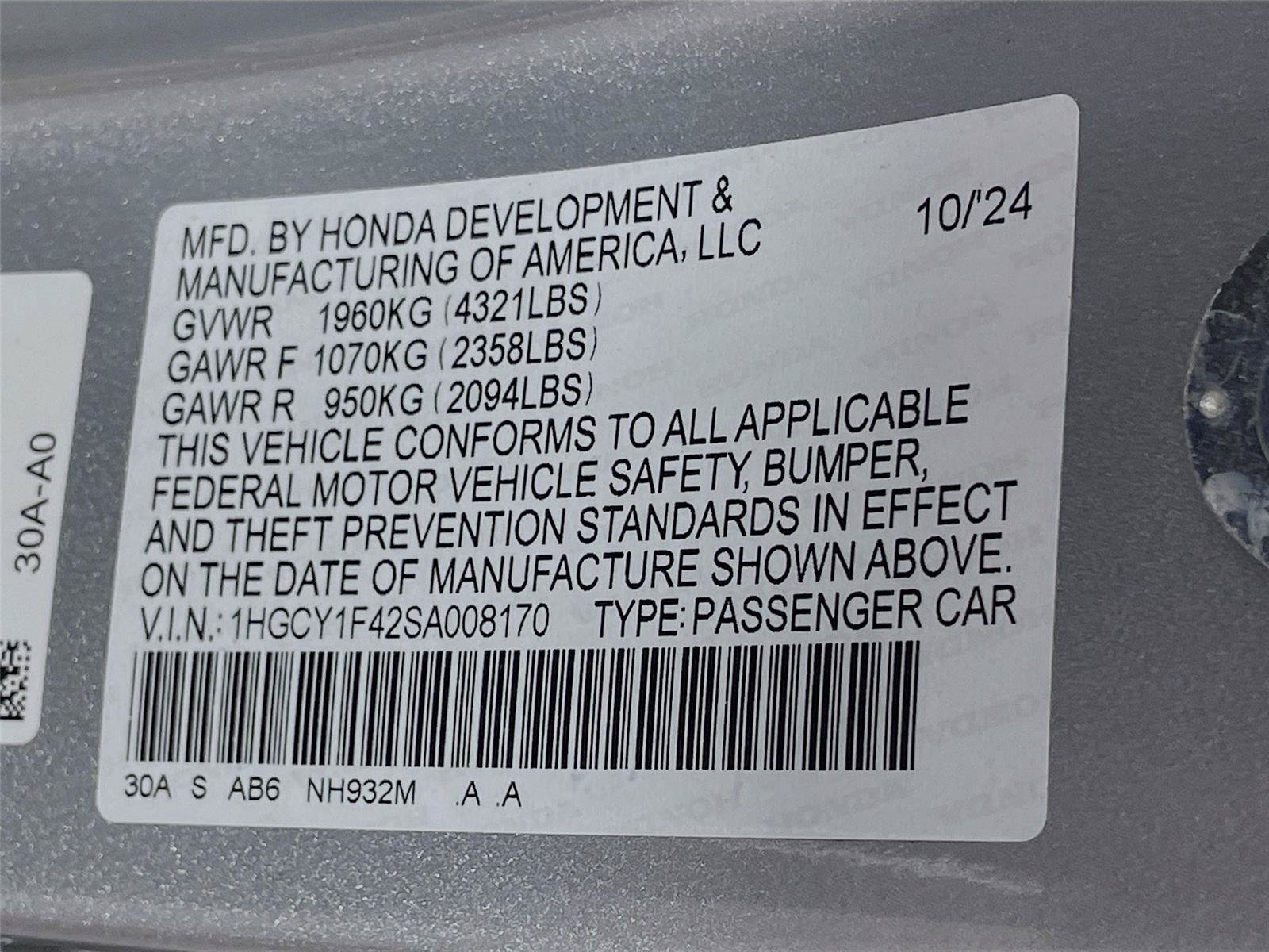 Certified 2025 Honda Accord SE image 33