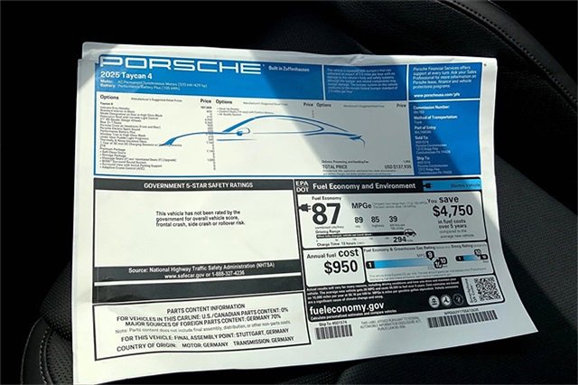 New 2025 Porsche Taycan image 38