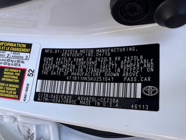 Used 2019 Toyota Camry SE image 35