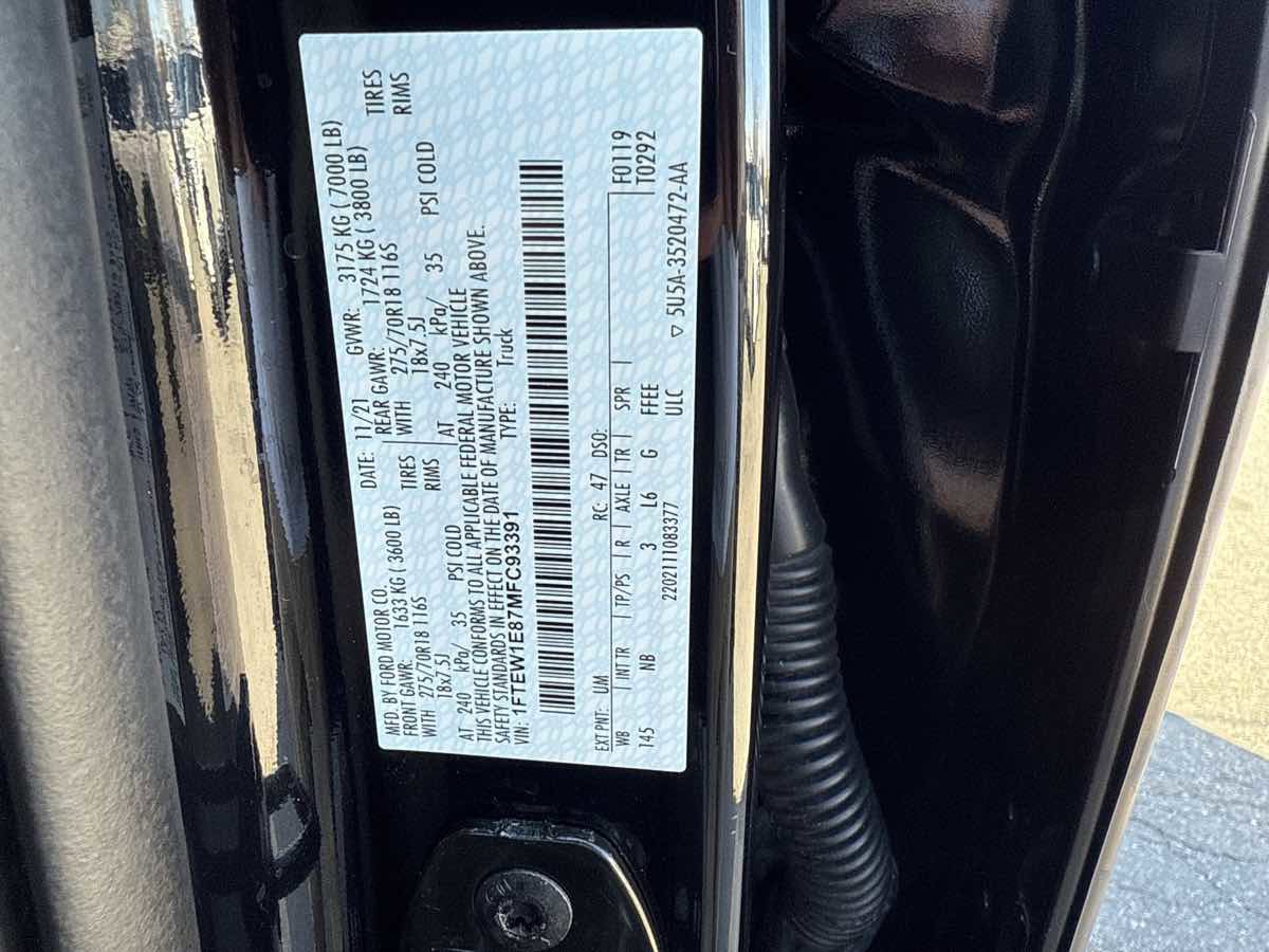 Used 2021 Ford F150 Tremor w/ Equipment Group 402A High image 29