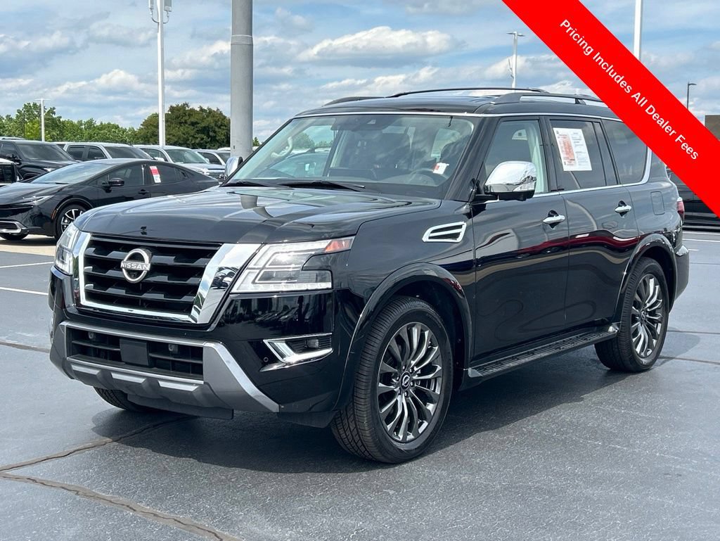 Used 2023 Nissan Armada Platinum w/ Captain's Chairs Package RWD image 1