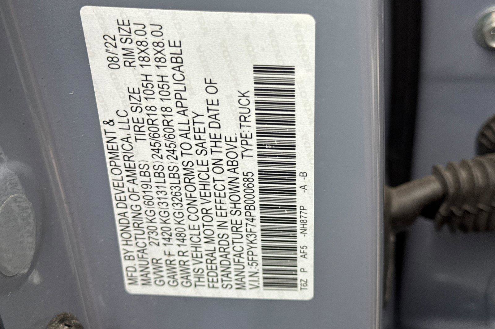 Certified 2023 Honda Ridgeline RTL-E image 29