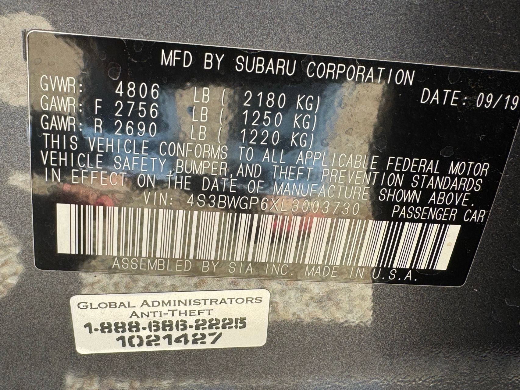 Used 2020 Subaru Legacy Touring XT AWD/4WD image 34