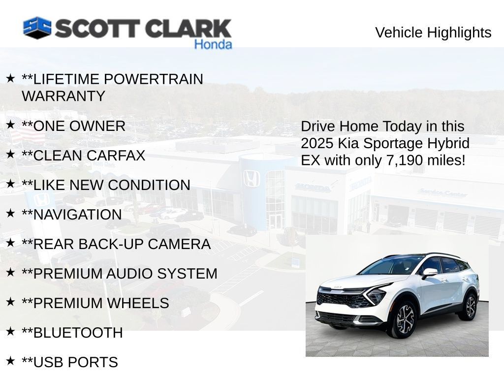 Used 2025 Kia Sportage EX w/ EX Premium Package AWD/4WD image 12