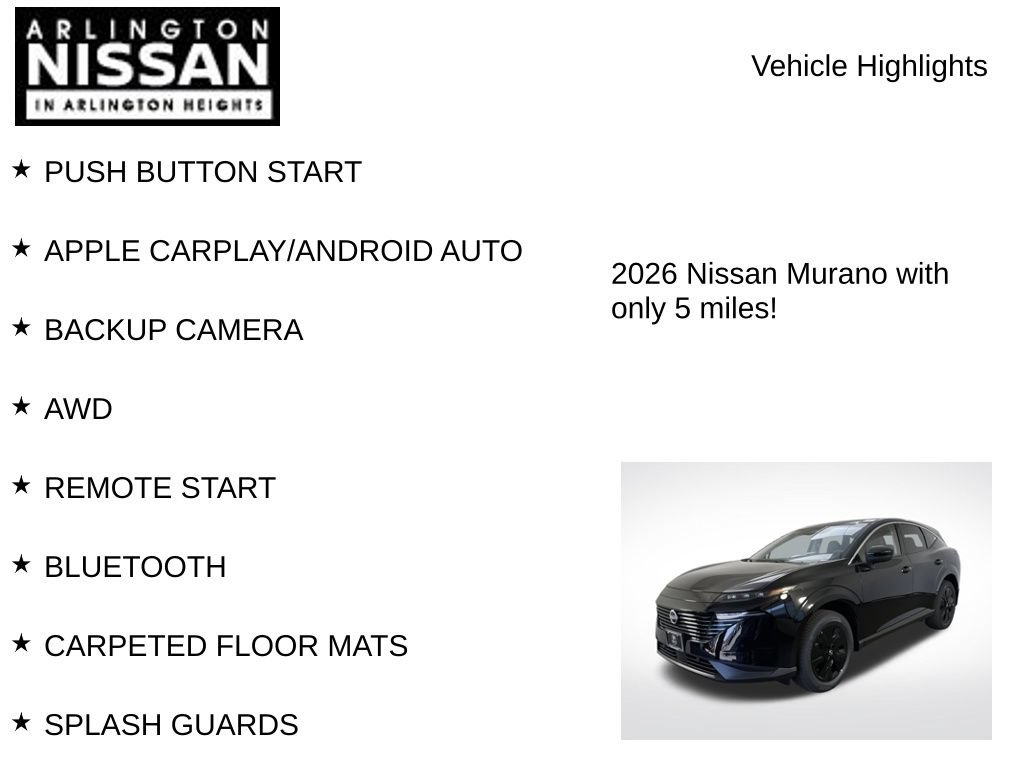 New 2026 Nissan Murano SV AWD/4WD image 7