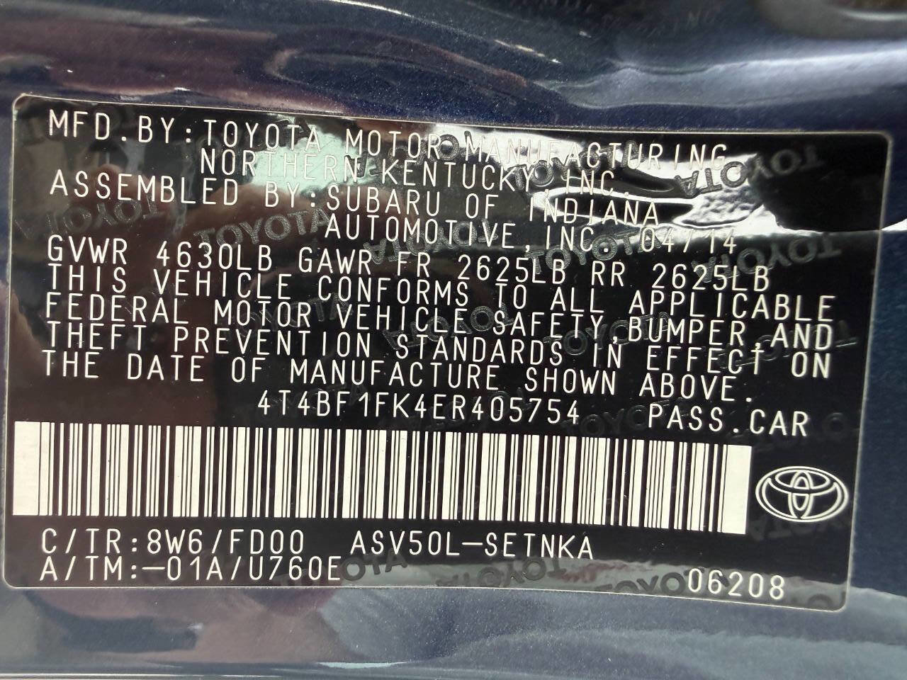 Used 2014 Toyota Camry LE FWD image 38