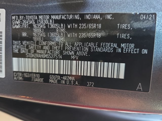Used 2021 Toyota Highlander XLE FWD image 32