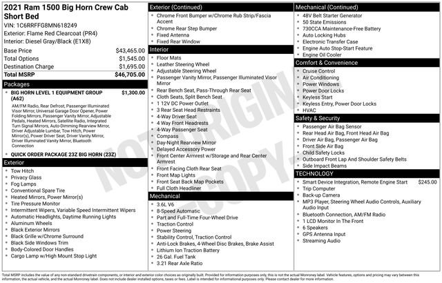 Used 2021 RAM 1500 Big Horn AWD/4WD image 30