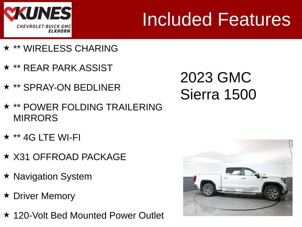 Used 2023 GMC Sierra 1500 SLT w/ SLT Premium Plus Package image 3