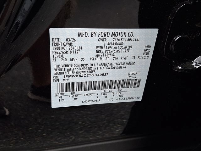 New 2026 Ford Explorer Tremor w/ Tremor Ultimate Package AWD/4WD image 20