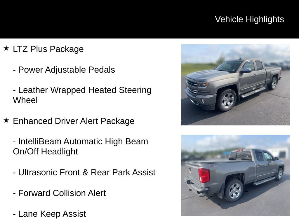 Used 2017 Chevrolet Silverado 1500 LTZ Z71 w/ LTZ Plus Package AWD/4WD image 5