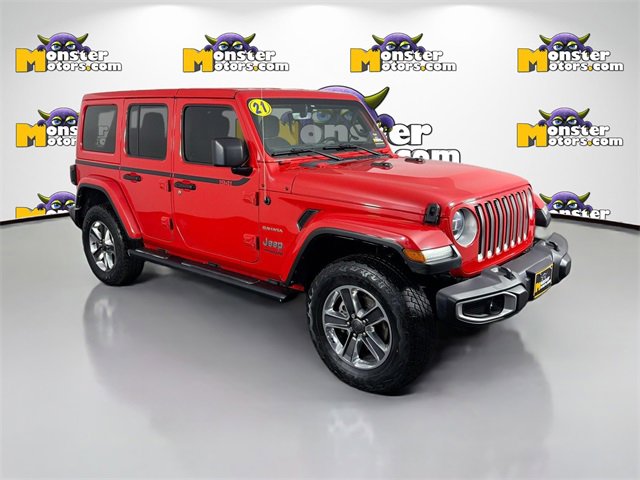 Used 2021 Jeep Wrangler Unlimited Sahara w/ Uconnect 4C Nav & Sound Group image 3